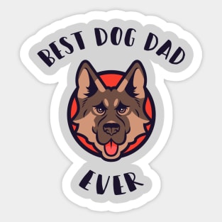 Best Dog Dad Ever T-shirt Sticker